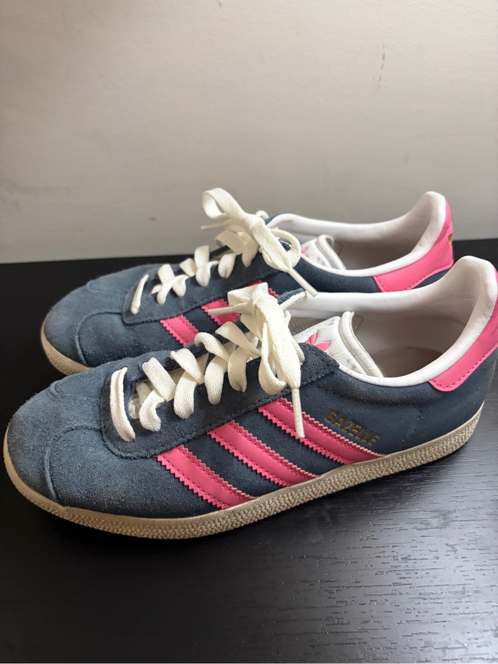 adidas Gazelle Ink Lucid Pink Suede Sneakers
